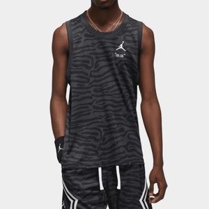 NIKE AIR JORDAN DRI-FIT SPORTS BREAKFAST CLUB MESH PRINTED JERSEY DM1823 010